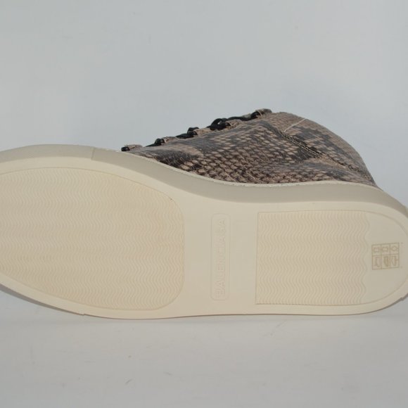 NEW BALENCIAGA HITOP ARENA PYTHON SNAKE PRINT LEATHER SNEAKERS US 7 EU 40 MENS - Picture 7 of 9
